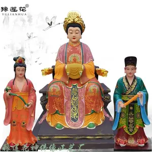 泰山圣母神像 绿石娘娘神像批发