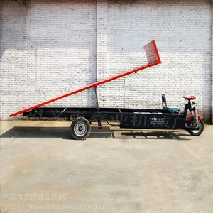 厂家直销大平板电动自卸车 液压自卸工程三轮车 建材厂电动平板车