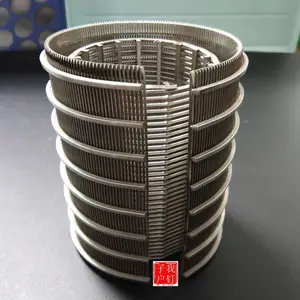 不锈钢矿筛管金属T型绕丝滤芯V型绕丝筛管粪便固液分离振动筛管