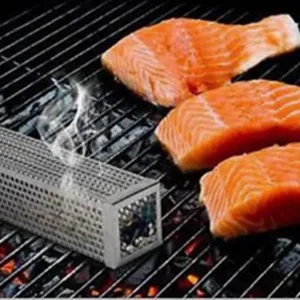 BBQ烧烤用食品级304烟熏管 木炭存放烟熏网管 可定制各种形状尺寸