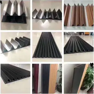 山丘型材圆形墙身板烤漆白色铜色立体心电图铝单板 凹凸波浪状建材