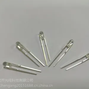 厂家提供白发翠绿3MM直插发光二极管
