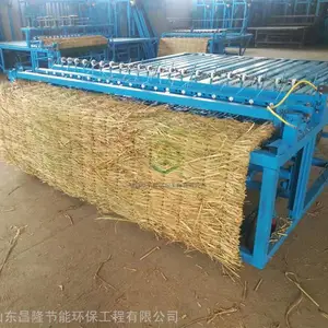全国热卖中保温草垫子机 电动草毡子草帘子的图片全自动修边编织机