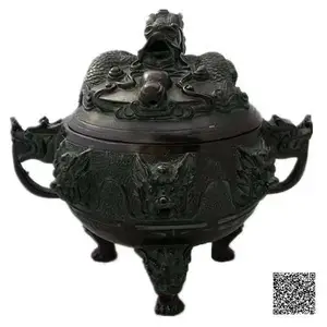 铜制品香薰炉手工雕刻艺术品居家摆件老物件收藏