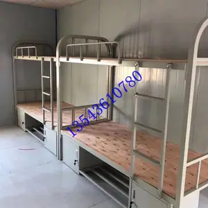珠海学生宿舍工地上下铺铁架床学生公寓床角铁床可定制各种尺寸
