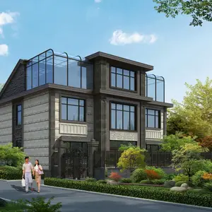 可移动轻钢小别墅 镀锌隔墙轻钢龙骨架 农村新型快速建房 钢结构房