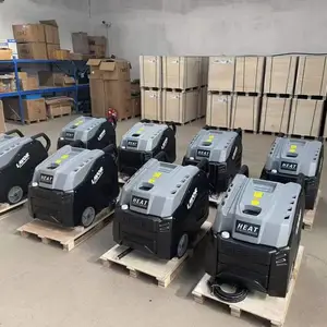 乐捷热水高压清洗机 帐篷洗消高温清洗机 220v柴油加热清洗机
