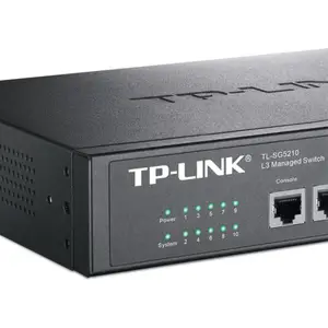 TP-LINK TL-SG5210 8口千兆三层核心交换机网管SFP光口VLAN汇聚