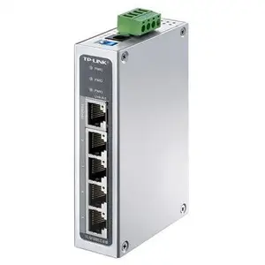 TP-LINK TL-SF1005工业级 百兆导轨式交换机 DIN导轨和壁挂安装