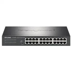 TP-LINK24口千兆交换机16孔TL-SG2024D企业10路vlan汇聚监控专用