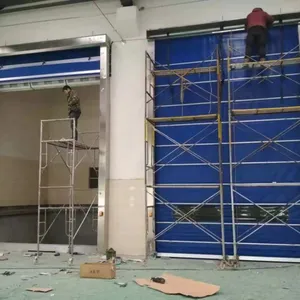 日照消毒室柔性快速卷帘门_船坞厂堆积大门