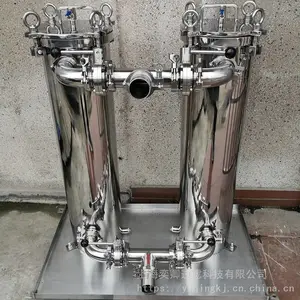 不锈钢双联袋式过滤器 卫生级镜面抛光 食品过滤