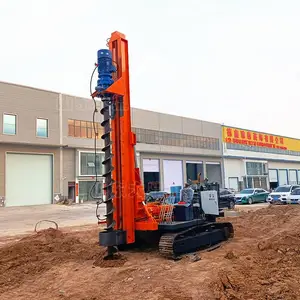 光伏基础引孔机 履带式螺旋引孔机 光伏履带打桩机