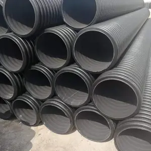 SN8双壁波纹管 高密度聚乙烯市政排水管