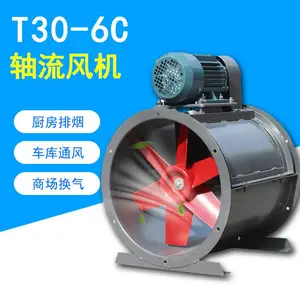 九洲T30-6C轴流通风机外置电机喷漆房车间除烟排尘轴流抽风机