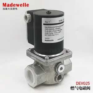 燃气电磁阀DEVG25 Rp1加拿大Madewelle美德韦DN25螺纹
