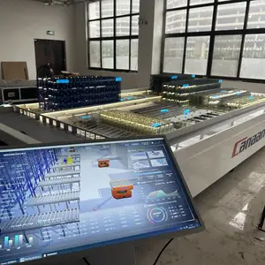 模块化智慧仓储物流沙盘 静音动态自动化仓储企业展厅沙盘