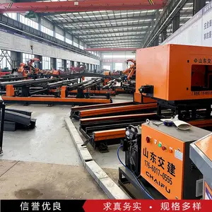 五臂钢拱架焊接机器人 全自动型钢加工生产线 相机扫描寻位