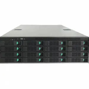 中伟视界16盘位热插拔NVR 网络硬盘录像机 存储服务器 磁盘阵列 DVR 数字硬盘录像机