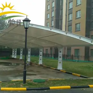 公共设施提供候车亭 雨棚 景观张拉膜 充电桩车棚 可批发材料