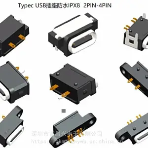 USB Type-C��ˮĸ��16PIN������Ƭ��������TYPE Cĸͷ16P��ˮ
