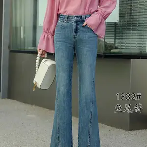 专柜品牌女裤艾菲蒂春秋季品牌牛仔裤断码库存折扣尾货