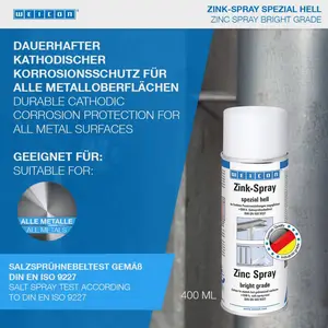 WEICON Zinc Spray bright grade闪亮型锌喷剂10036132(11001400)