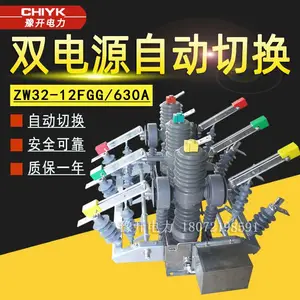 高压双电源开关ZW32-12FGG/630A真空断路器6kV双电源自动切换装置