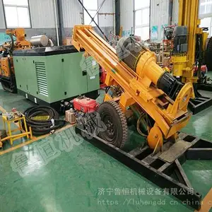 HQZ-200自行走轮式气动水井钻机 水文地质水井钻机 家用岩石钻井机