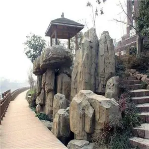 甘孜假山塑石设计 甘孜人造工假山溶洞制作厂家