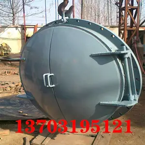 dn15000 dn600 dn800铸铁拍门 对开式拍门 出水拍门 2米玻璃钢拍门