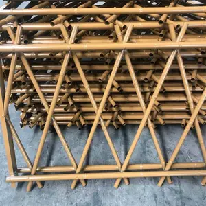 不锈钢仿竹隔离栏杆 景观市政竹子篱笆 美丽乡村仿真竹栅栏