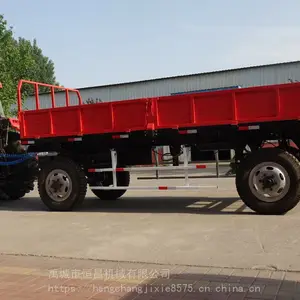 拖拉机牵引式拉小麦 玉米秸秆拖车 自卸农田拖车
