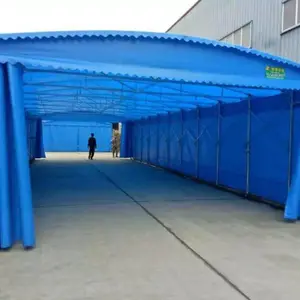 武汉襄阳移动推拉遮阳遮雨蓬仓库棚工地篷夜宵蓬停车棚