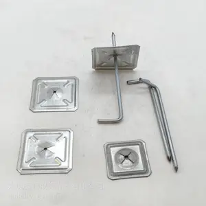 50*50mm 方形保温锁片 不锈钢自锁垫片 保温钉配套锁片