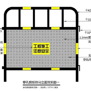 冲孔板铁马栅栏防风抗风市政铁马道路施工临时路障厂家批发