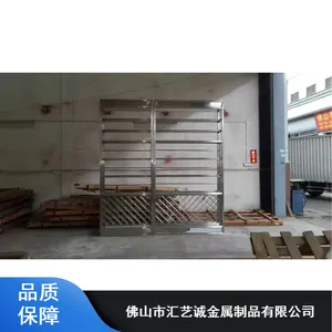 汇艺诚香槟金不锈钢酒架_酒店餐厅不锈钢酒柜