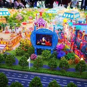 游乐设备沙盘模型定制 文旅小镇亲子乐园整体规划沙盘