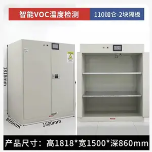 力盛智能VOC 温湿度检测 CE认证 双层钢板 毒麻品防火防爆柜源头厂家