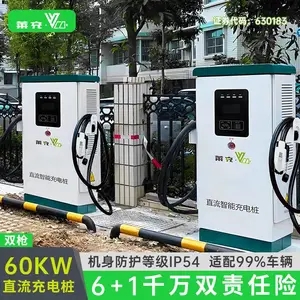 莱充60KW刷卡扫码落地式双枪直流快充大功率新能源电动汽车充电桩