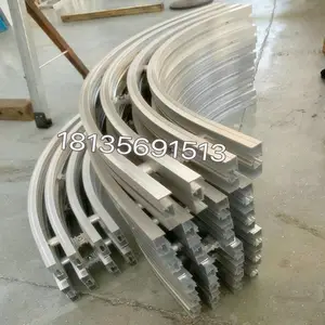 柔性链输送机整梁半梁轨道 输送梁铝型材 输送梁水平弯头垂直弯头定制加工
