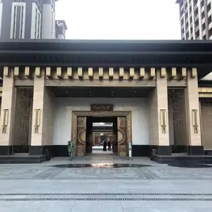 售楼部金属不锈钢整装 仿古铜不锈钢装饰工程的美学特征
