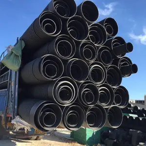 深圳波纹管 HDPE双壁波纹管 排污波纹管SN4 SN8 DN300 DN400 DN500 DN6