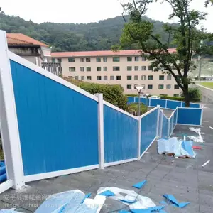 彩色彩钢板施工围挡_抗老化施工围挡_淮联路桥维护施工围挡现货