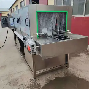 景翔牌 网格塑料筐洗筐机 海鲜周转筐清洗机 糕点模具清洗设备