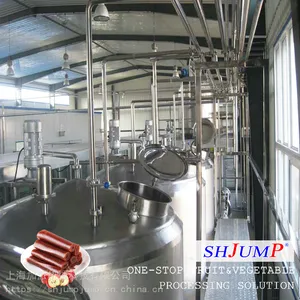 果丹皮加工生产线 山楂糕加工设备 果丹皮调配生产线 果膏加工生产线
