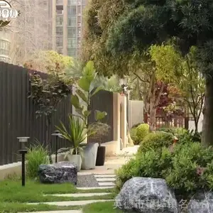 深圳黑山石原石 园林造景石 房地产 小区 别墅置景石假山石