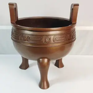 黄石青铜器礼品,仿古工艺品,商务礼品,金属工艺品紫铜毛公鼎
