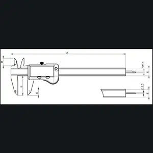 丹青科技sylvac防水符合检定要求810.1702数显卡尺150mm