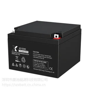 星池/XBATT蓄电池 12V24AH太阳能道灯蓄电池 UPS不间断电源蓄电池